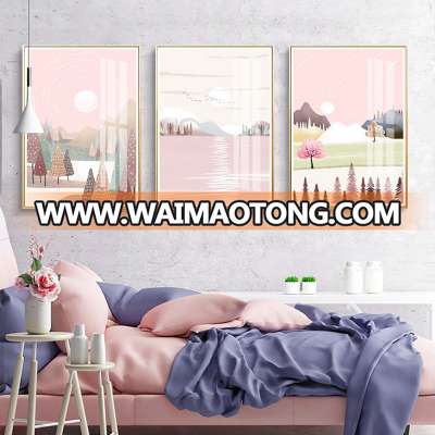 Cartoon scenery Canvas Painting Cute Posters Prints Minimalist Nursery Wall Art Picture Home Decor