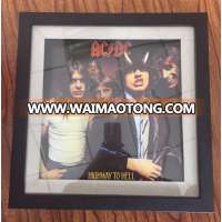 framed picture 3D shadow box die cut paper ACDC wall art